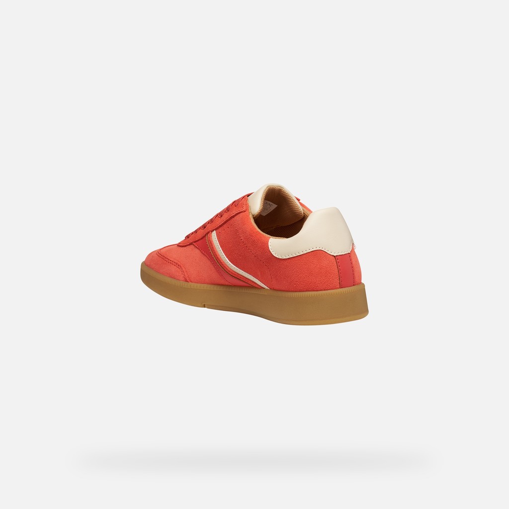 Low top sneakers MELEDA WOMAN Coral - image number 3 | GEOX