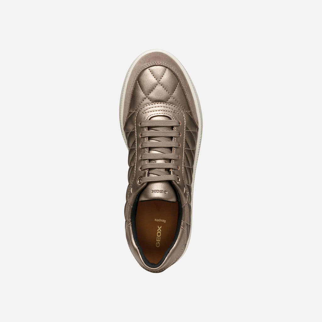 Low top sneakers MELEDA WOMAN Beige/Taupe - image number 6 | GEOX