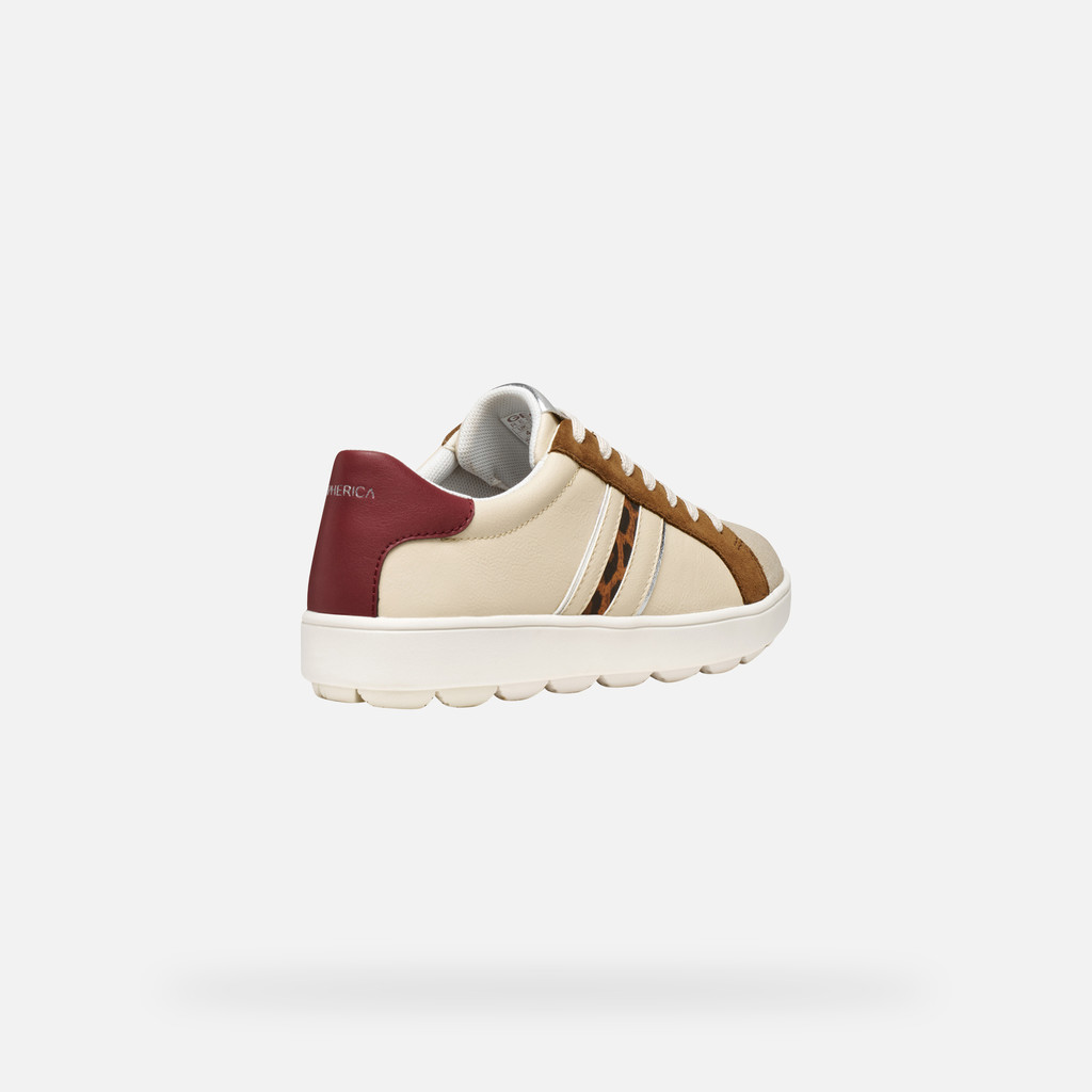 Low top sneakers SPHERICA ECUB-1 WOMAN Papyrus/Mud - image number 4 | GEOX