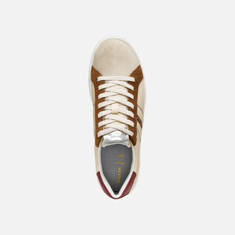Low top sneakers SPHERICA ECUB-1 WOMAN Papyrus/Mud - image number 5 | GEOX