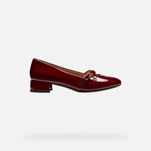 Low heel pumps FLORETIA WOMAN Bordeaux - image number 1 | GEOX
