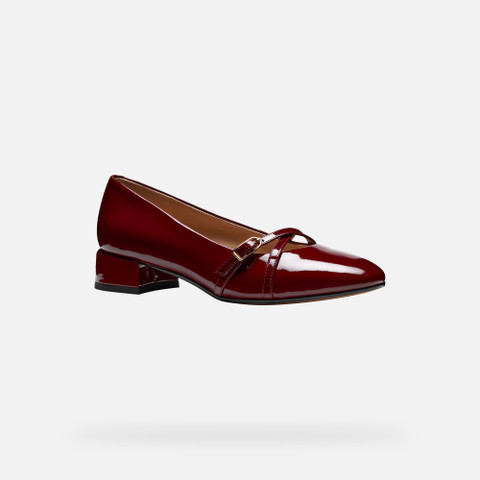 Low heel pumps FLORETIA WOMAN Bordeaux - image number 2 | GEOX