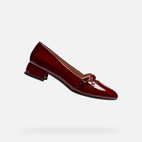 Low heel pumps FLORETIA WOMAN Bordeaux - image number 0 | GEOX