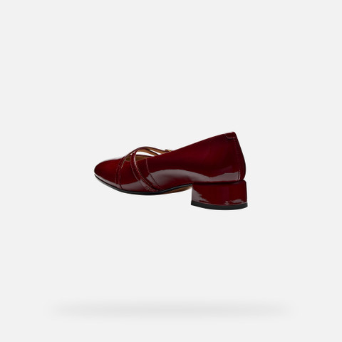 Low heel pumps FLORETIA WOMAN Bordeaux - image number 3 | GEOX