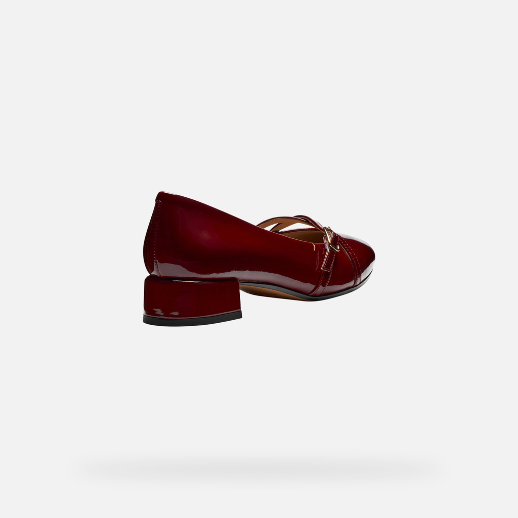 Low heel pumps FLORETIA WOMAN Bordeaux - image number 4 | GEOX