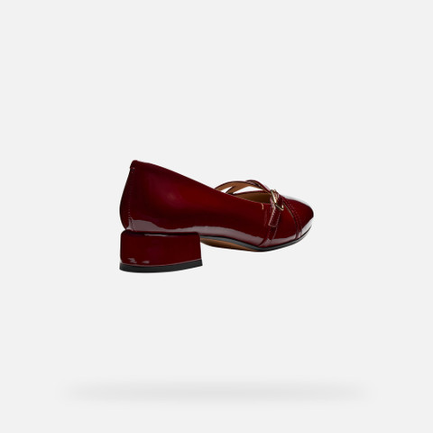 Low heel pumps FLORETIA WOMAN Bordeaux - image number 4 | GEOX