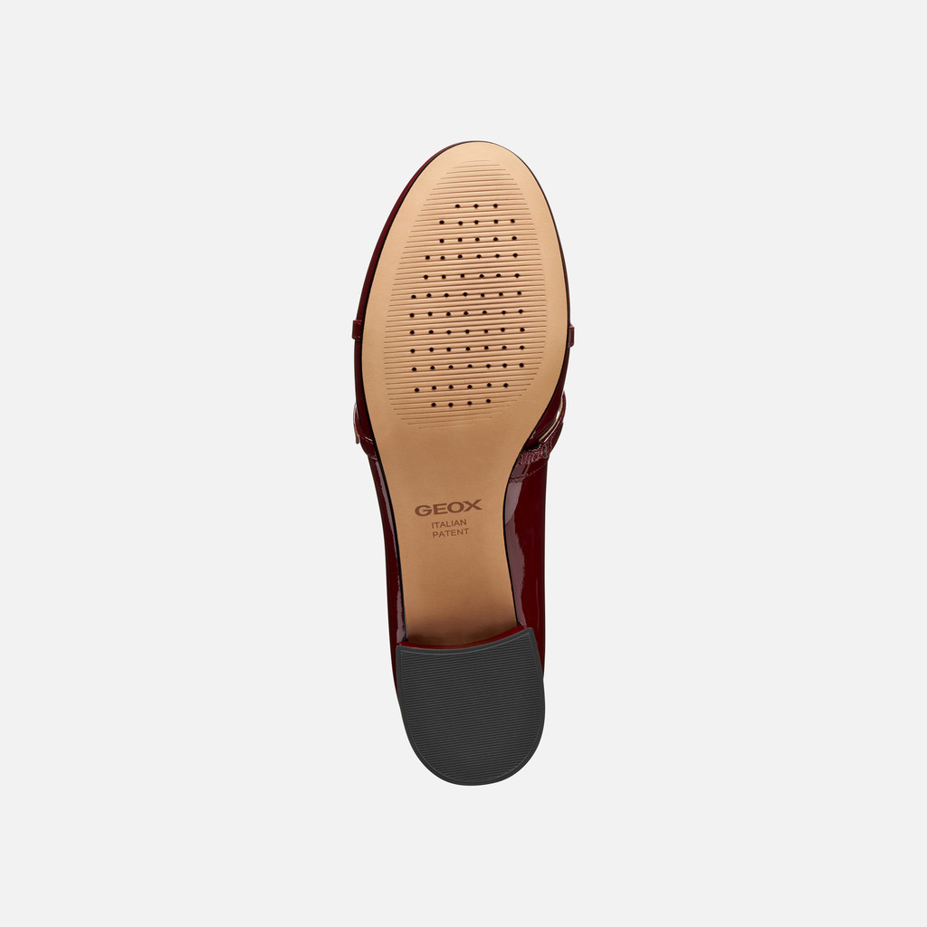 Low heel pumps FLORETIA WOMAN Bordeaux - image number 6 | GEOX