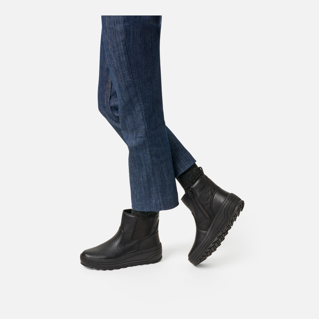 Waterproof ankle boots MILLEINY ABX WOMAN Black - image number 1 | GEOX