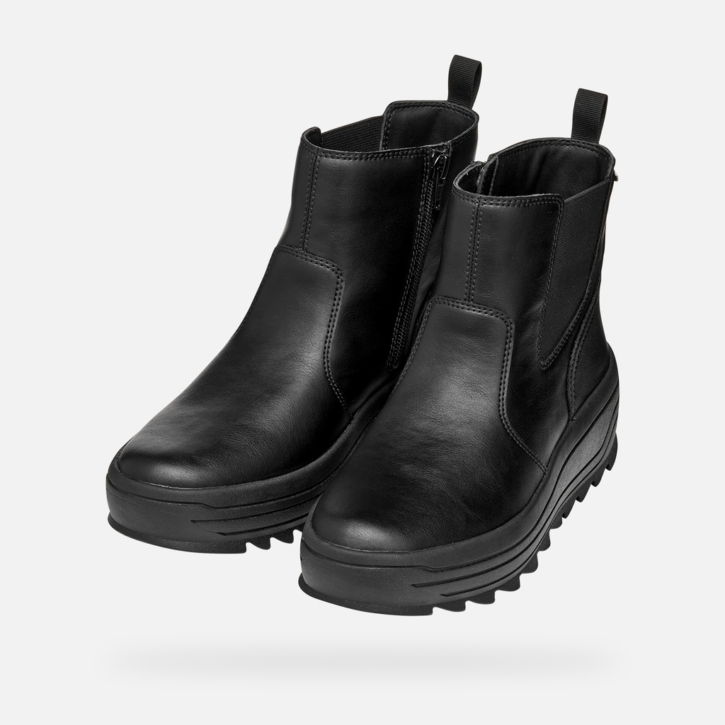 Waterproof ankle boots MILLEINY ABX WOMAN Black - image number 8 | GEOX