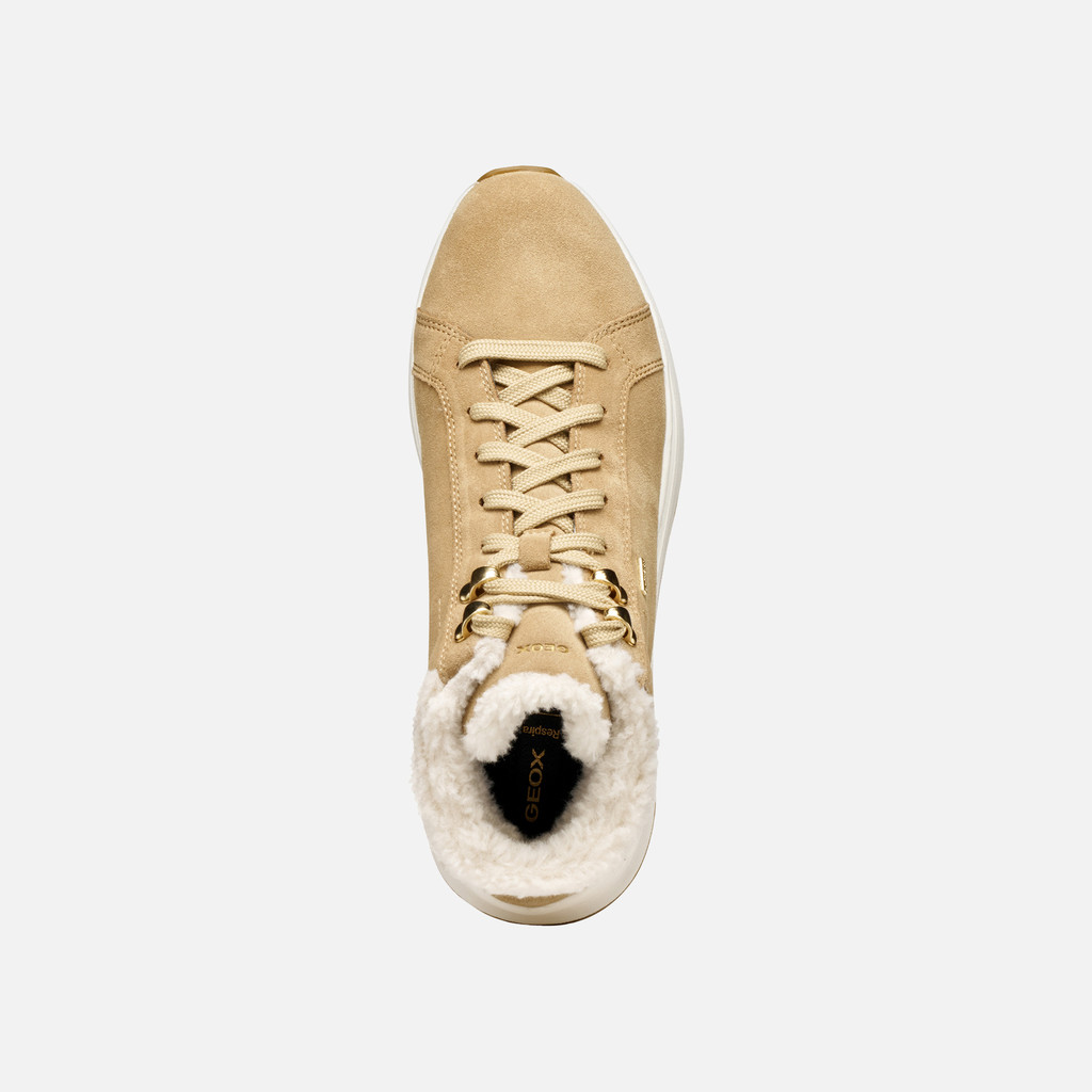 Fur-trimmed ankle boots SPHERICA ACTIF X2 ABX WOMAN Dark Sand - image number 5 | GEOX