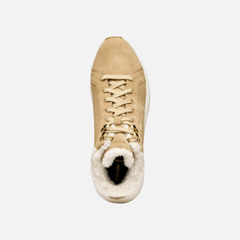Fur-trimmed ankle boots SPHERICA ACTIF X2 ABX WOMAN Dark Sand - image number 5 | GEOX