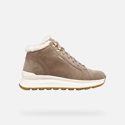 Waterproof trainers SPHERICA ACTIF X2 ABX WOMAN Taupe - image number 2 | GEOX