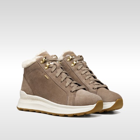 Waterproof trainers SPHERICA ACTIF X2 ABX WOMAN Taupe - image number 8 | GEOX