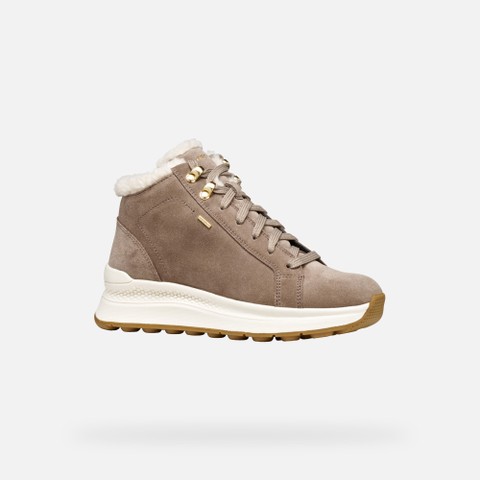 Waterproof trainers SPHERICA ACTIF X2 ABX WOMAN Taupe - image number 3 | GEOX