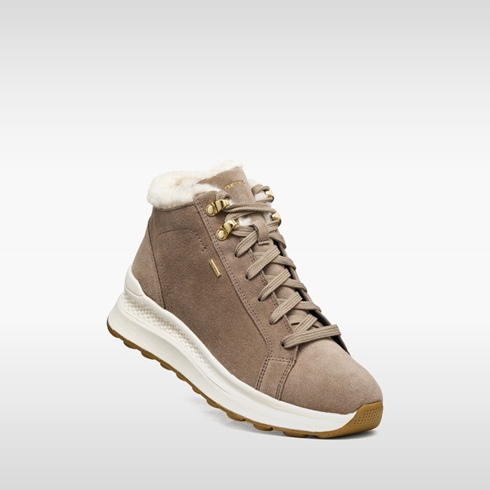 Waterproof trainers SPHERICA ACTIF X2 ABX WOMAN Taupe | GEOX
