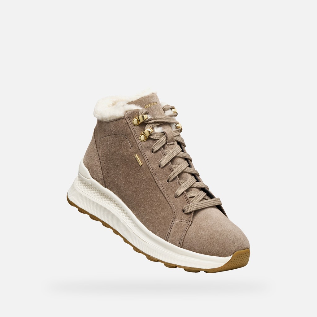 Waterproof trainers SPHERICA ACTIF X2 ABX WOMAN Taupe - image number 5 | GEOX
