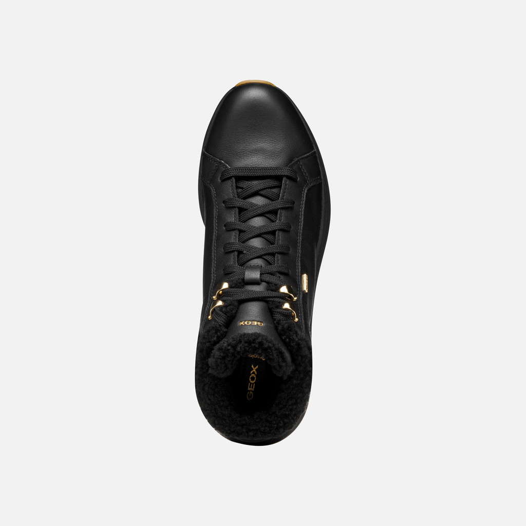 Fur-trimmed ankle boots SPHERICA ACTIF X2 ABX WOMAN Black - image number 6 | GEOX
