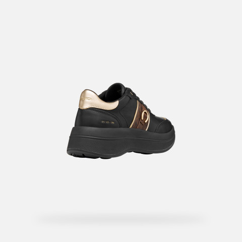 Platform trainers SPHERICA ECUB-3 WOMAN Black/Dark Brown - image number 4 | GEOX