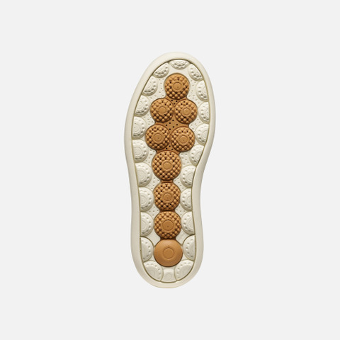 Platform trainers SPHERICA ECUB-2 WOMAN White/Light Gold - image number 6 | GEOX