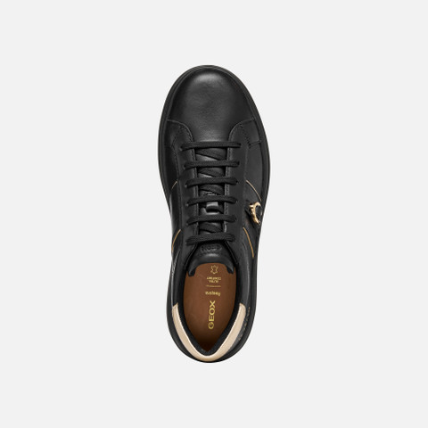 Platform trainers SPHERICA ECUB-2 WOMAN Black/Light Gold - image number 5 | GEOX
