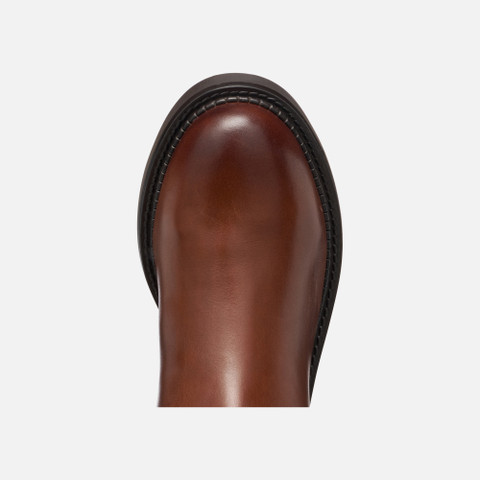 Leather boots SERILDA WOMAN Light Brown - image number 6 | GEOX