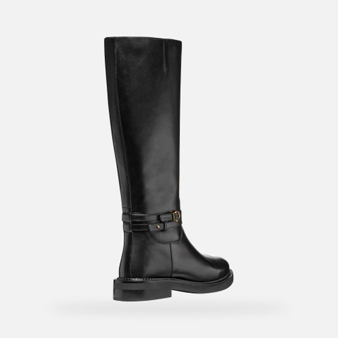 Leather boots SERILDA WOMAN Black - image number 4 | GEOX