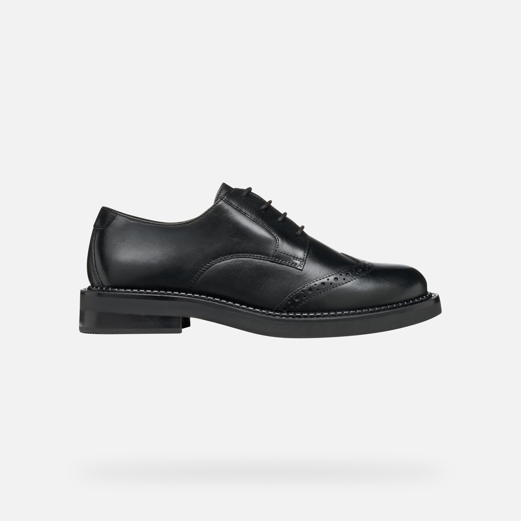 Lace-up shoes SERILDA WOMAN Black - image number 1 | GEOX