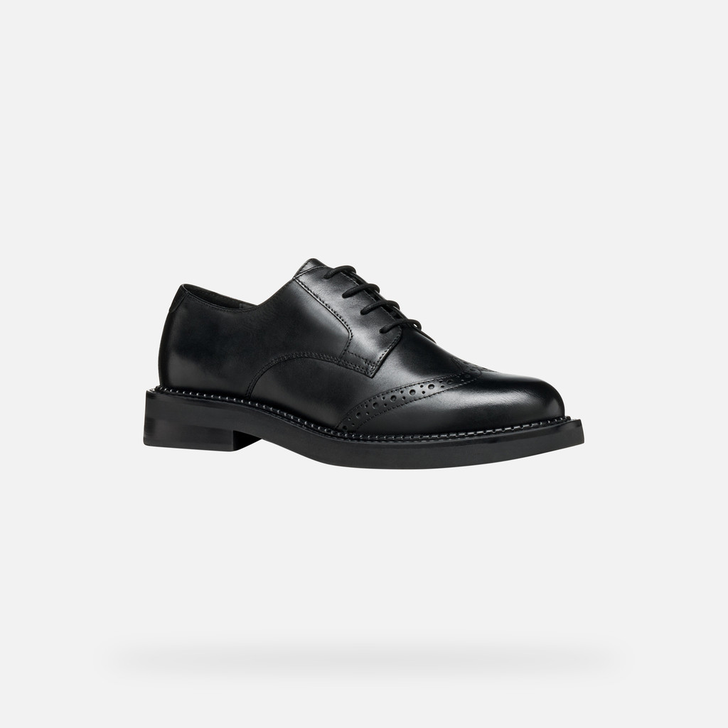 Lace-up shoes SERILDA WOMAN Black - image number 2 | GEOX