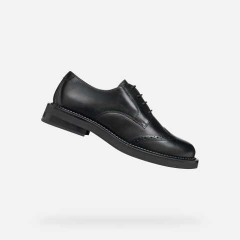 Lace-up shoes SERILDA WOMAN Black - image number 0 | GEOX