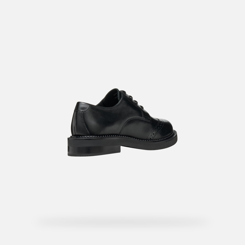 Lace-up shoes SERILDA WOMAN Black - image number 4 | GEOX