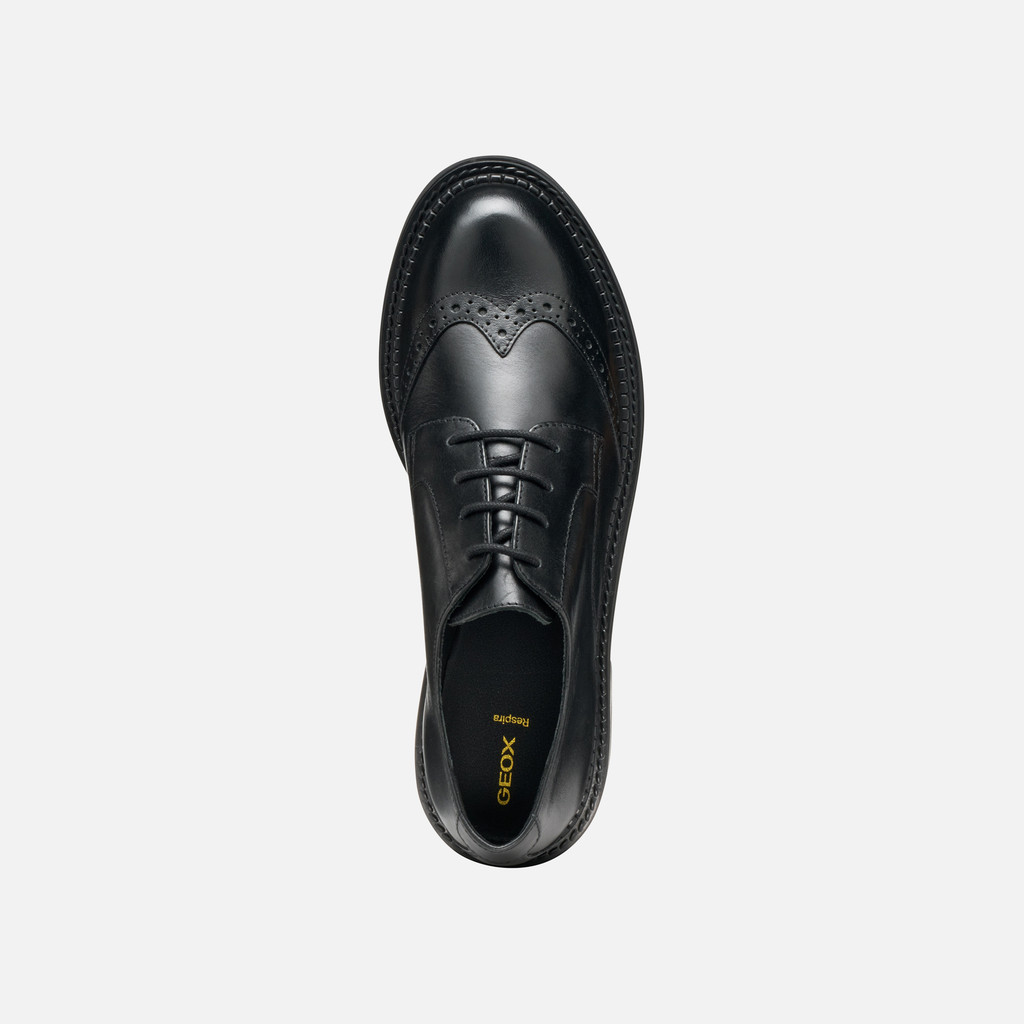Lace-up shoes SERILDA WOMAN Black - image number 5 | GEOX