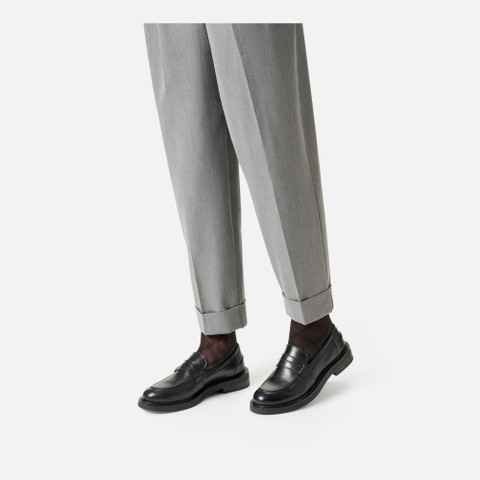 Leather loafers SERILDA WOMAN Black - image number 2 | GEOX