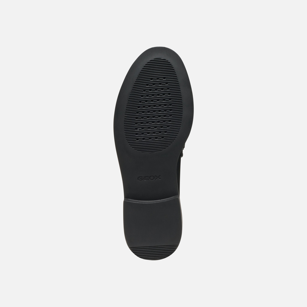 Leather loafers SERILDA WOMAN Black - image number 6 | GEOX