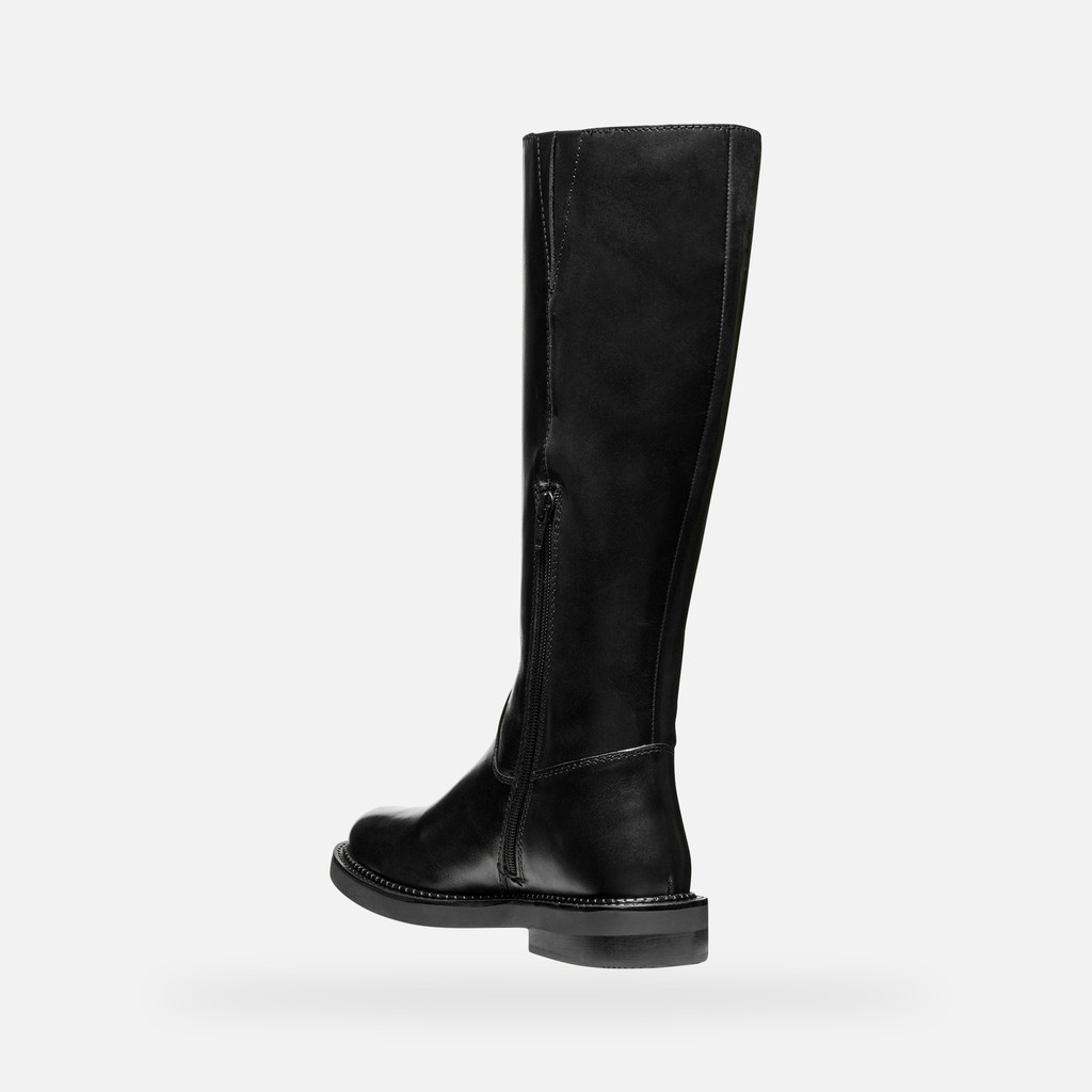 Leather boots SERILDA WOMAN Black - image number 3 | GEOX
