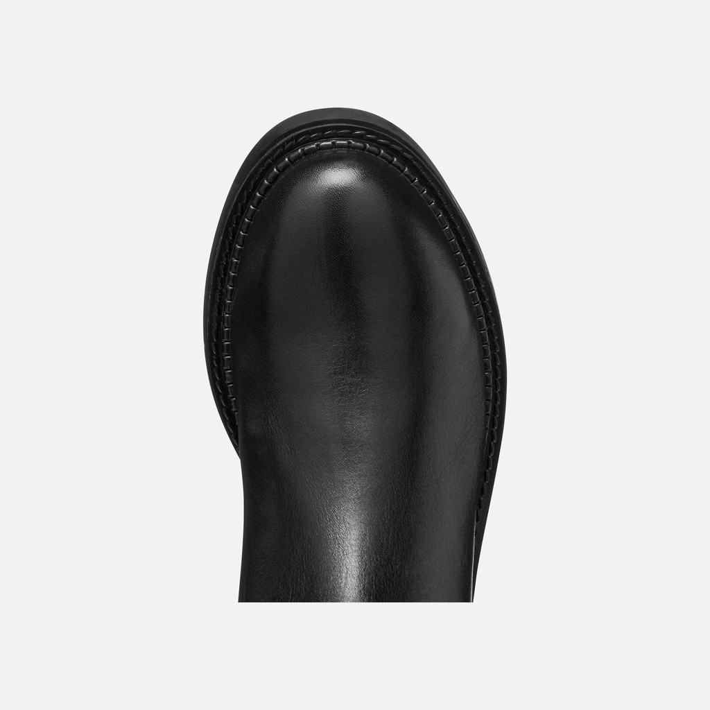 Leather boots SERILDA WOMAN Black - image number 6 | GEOX