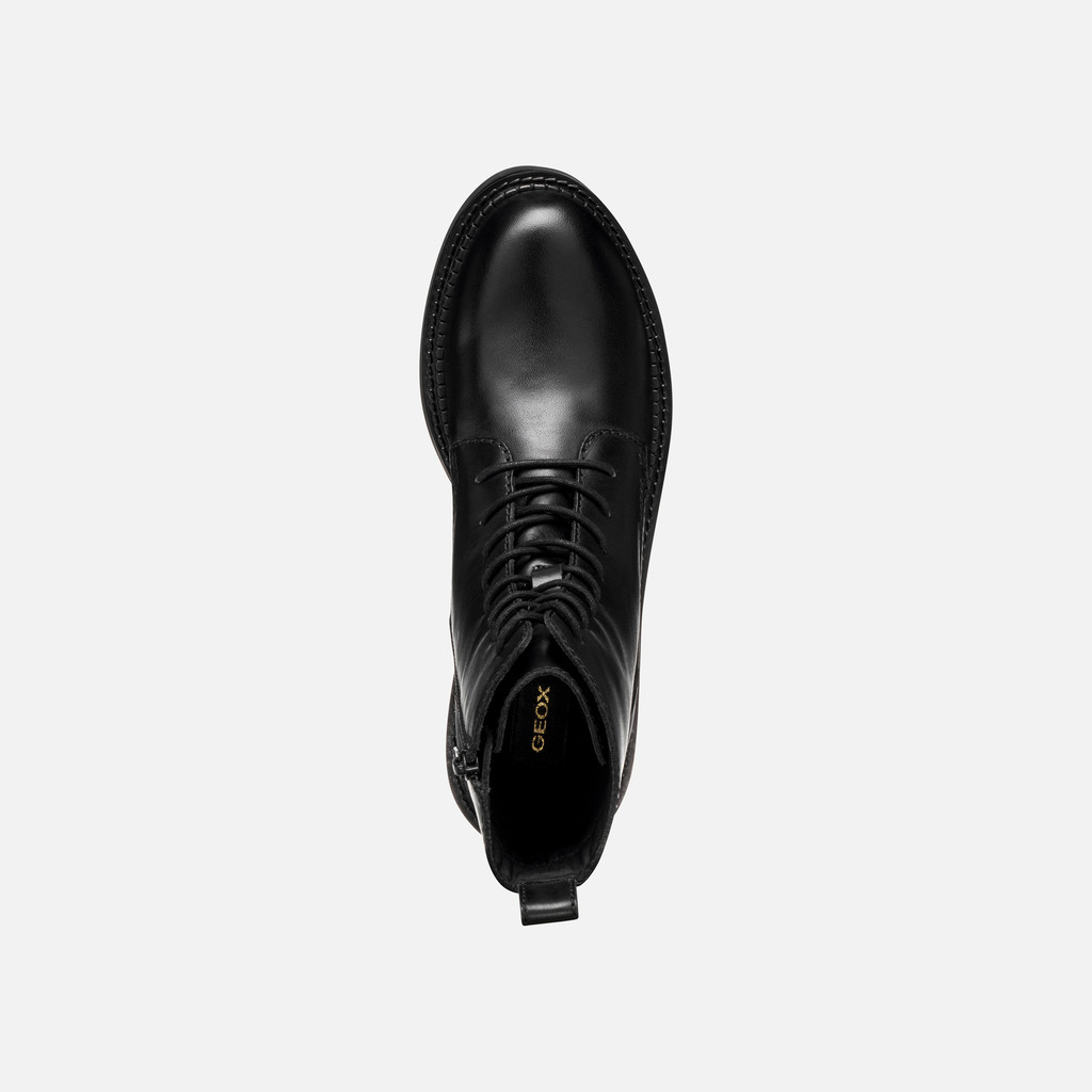 Ankle boots with laces SERILDA WOMAN Black - image number 6 | GEOX