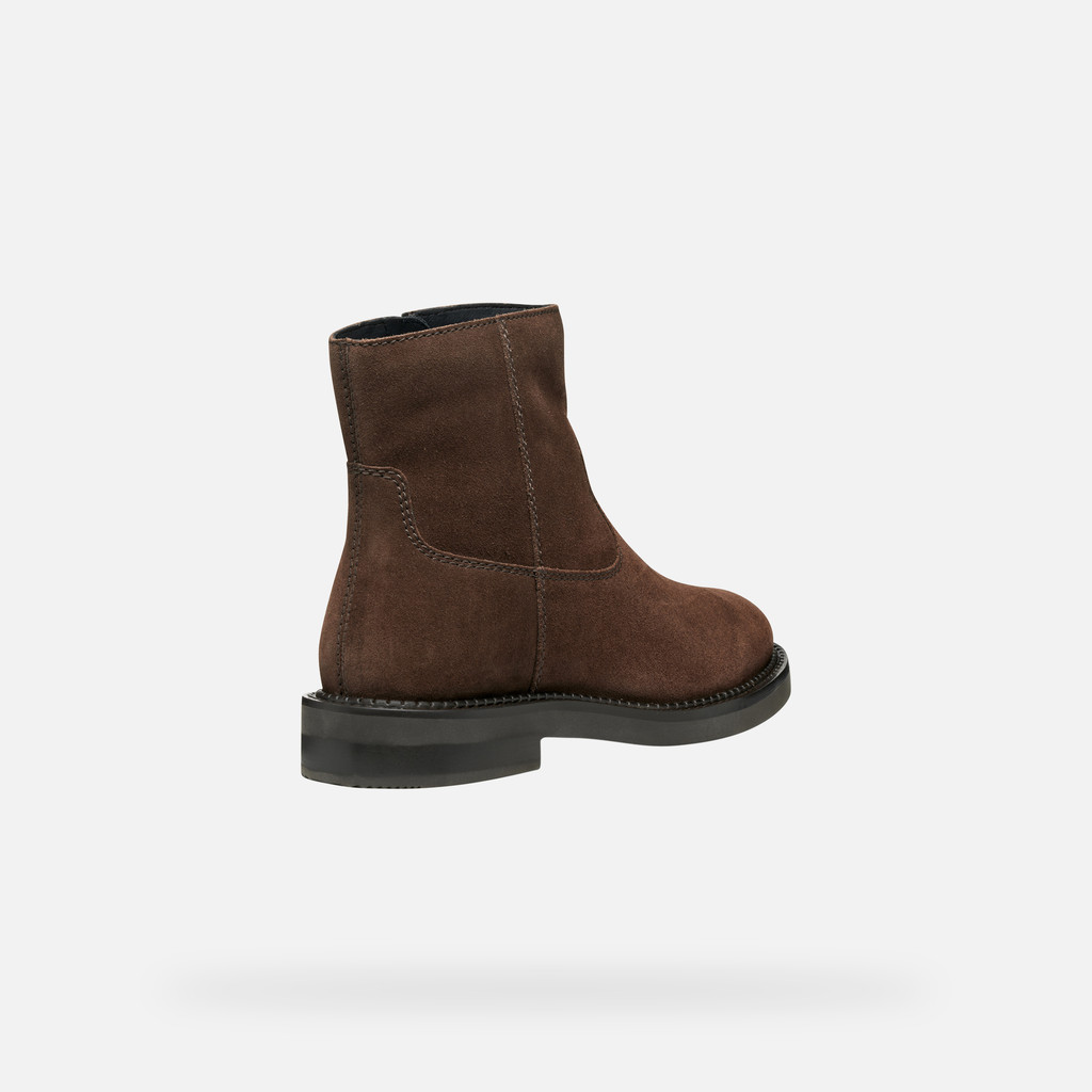 Suede ankle boots SERILDA WOMAN Dark Brown - image number 5 | GEOX
