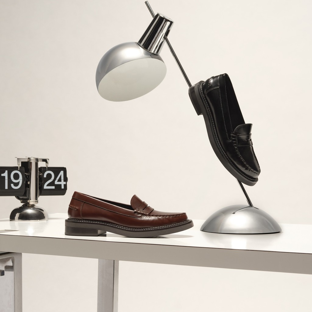 Leather loafers SERILDA WOMAN Chestnut - image number 9 | GEOX