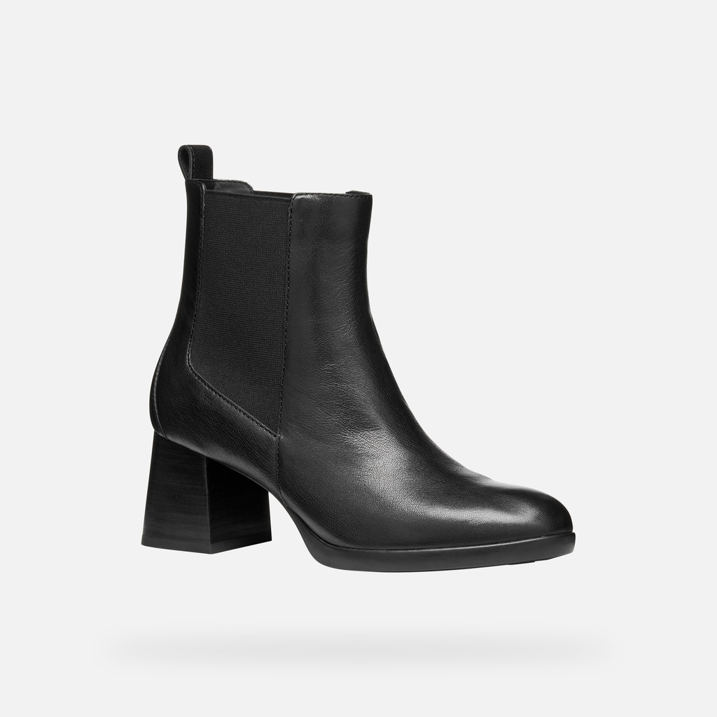 Medium heel ankle boots WALK PLEASURE 55 WOMAN Black - image number 2 | GEOX