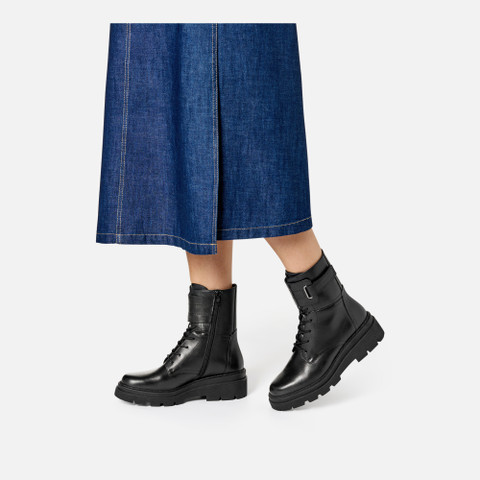 Biker ankle boots FELLENY WOMAN Black - image number 2 | GEOX