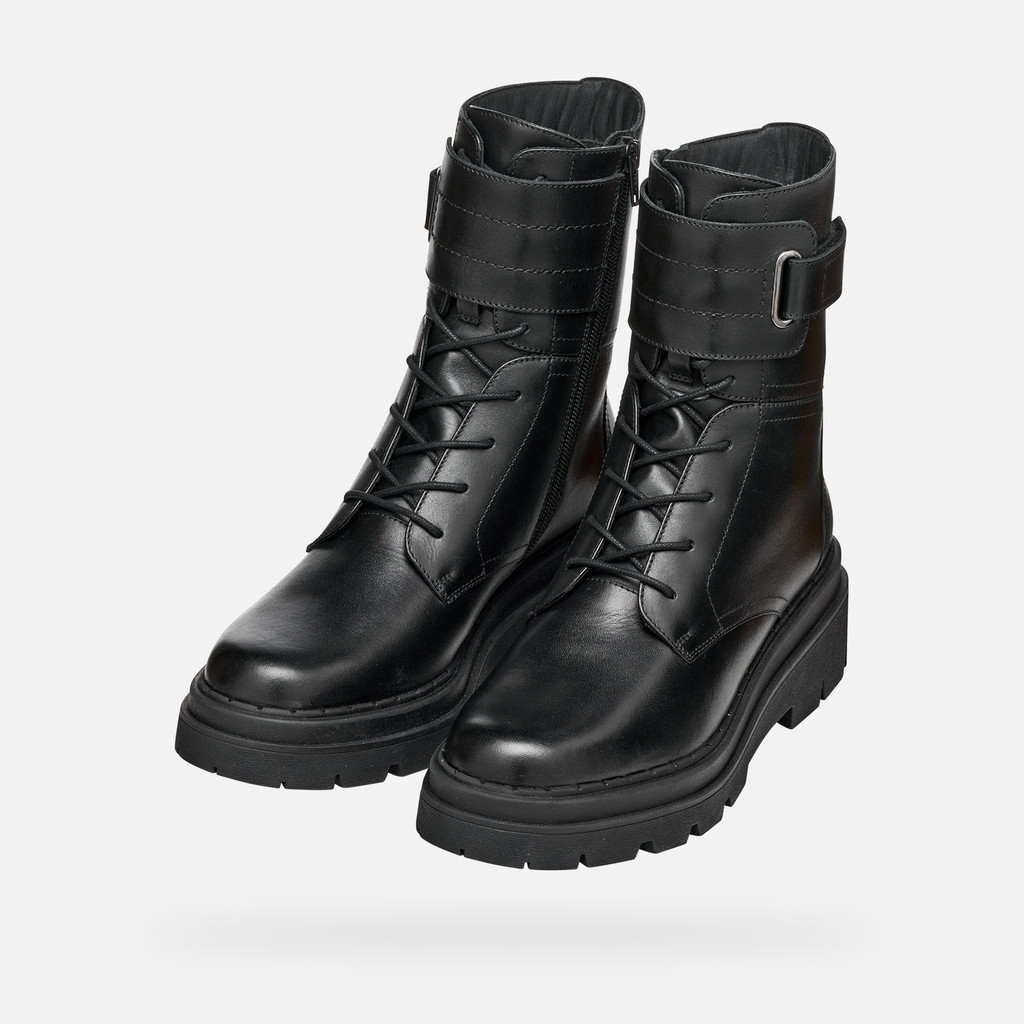 Biker ankle boots FELLENY WOMAN Black - image number 8 | GEOX