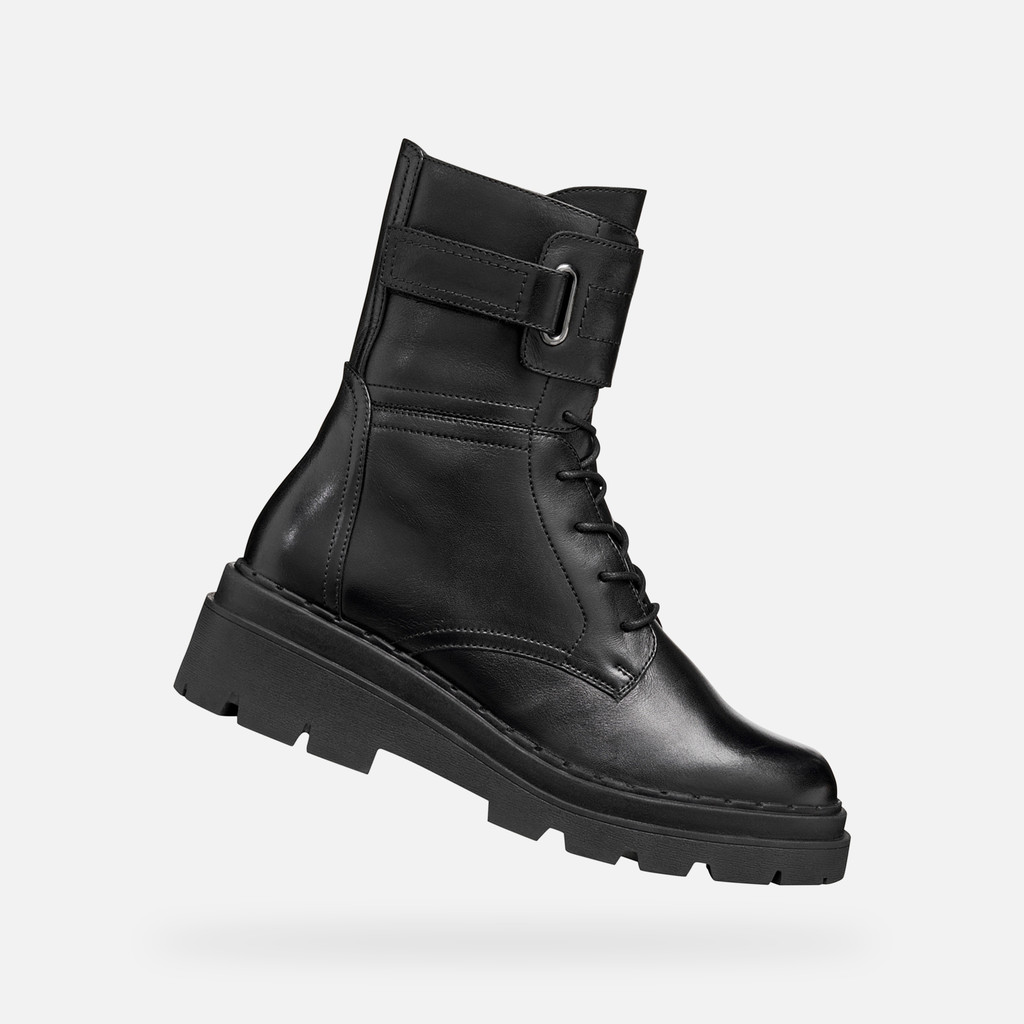 Biker ankle boots FELLENY WOMAN Black - image number 0 | GEOX