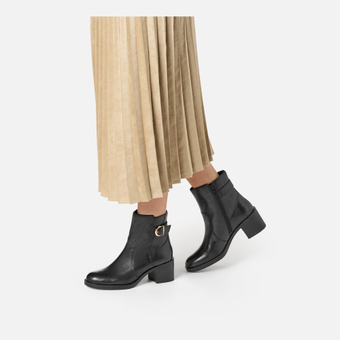 Medium heel ankle boots SERILDA 60 WOMAN Black - image number 2 | GEOX