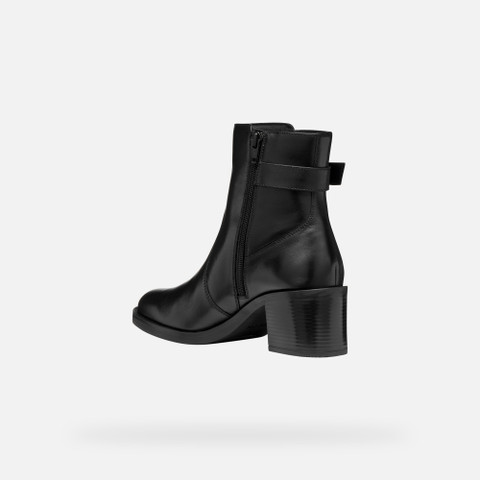 Medium heel ankle boots SERILDA 60 WOMAN Black - image number 4 | GEOX