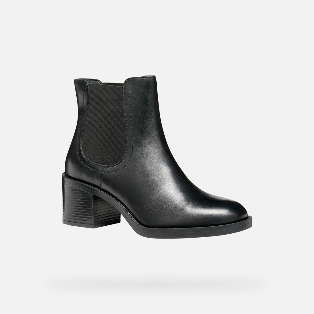 Medium heel ankle boots SERILDA 60 WOMAN Black - image number 2 | GEOX