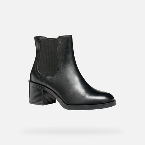 Medium heel ankle boots SERILDA 60 WOMAN Black - image number 2 | GEOX
