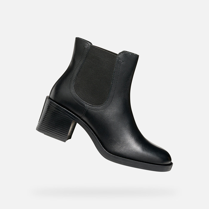 Bottines talon moyen SERILDA 60 FEMME Noir | GEOX