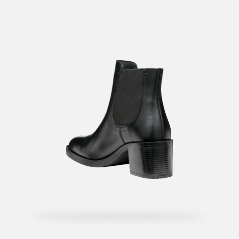 Medium heel ankle boots SERILDA 60 WOMAN Black - image number 3 | GEOX
