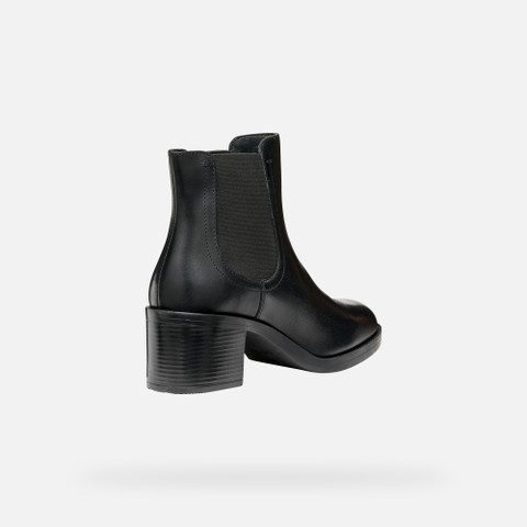 Medium heel ankle boots SERILDA 60 WOMAN Black - image number 4 | GEOX