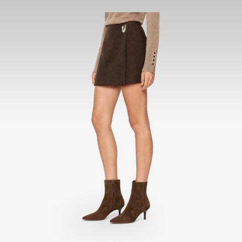 Kitten heel ankle boots KLEOPY WOMAN Dark Brown - image number 1 | GEOX